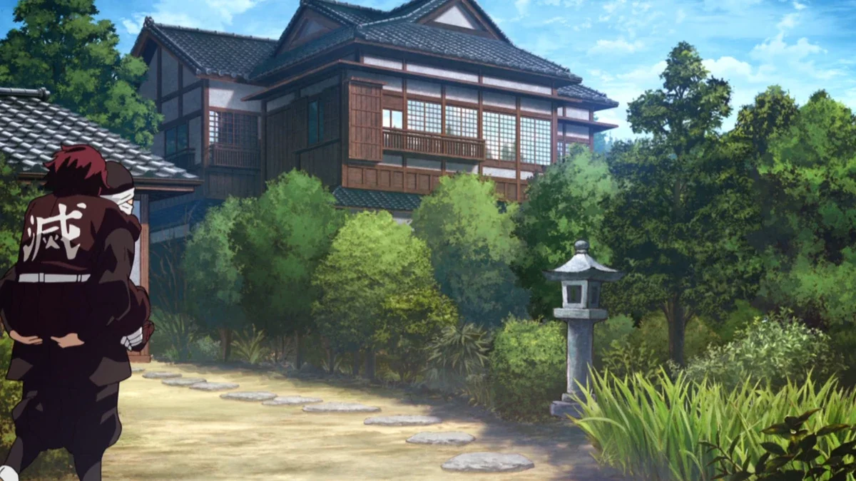 Demeure japonaise traditionnelle et son jardin